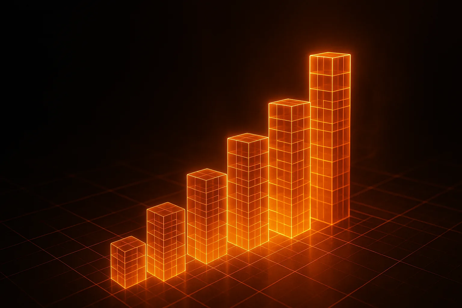 Abstract cost chart of 3D assets