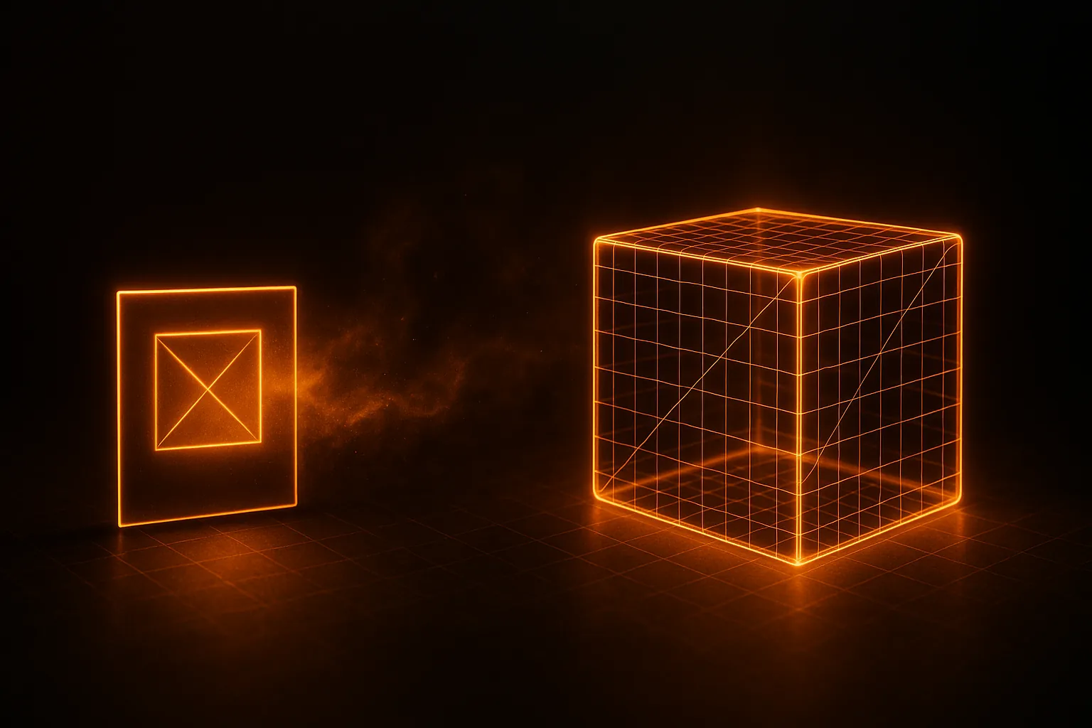 A single photo forming a 3D object