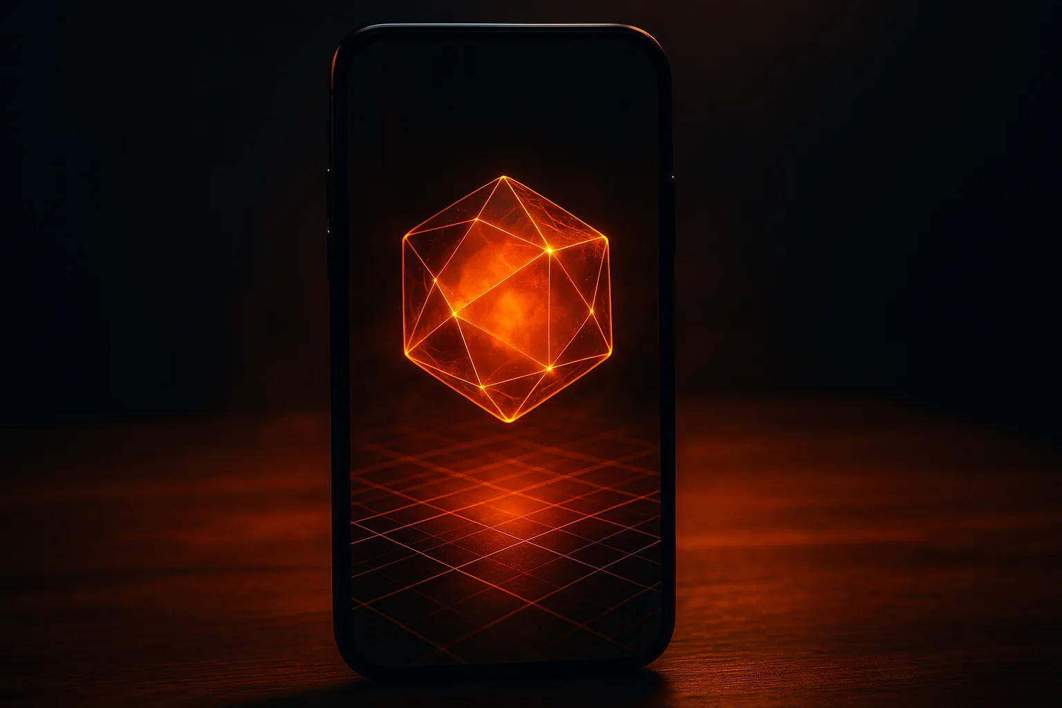A 3D model in augmented reality