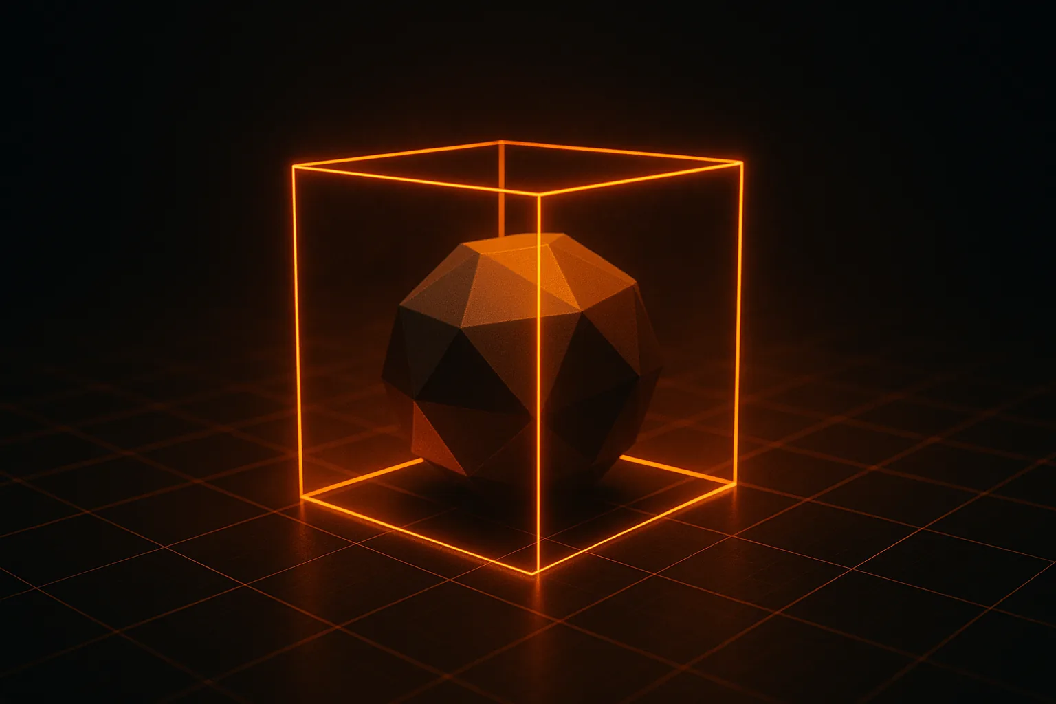 A low-poly object with a collision box